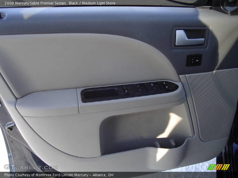 Black / Medium Light Stone 2008 Mercury Sable Premier Sedan