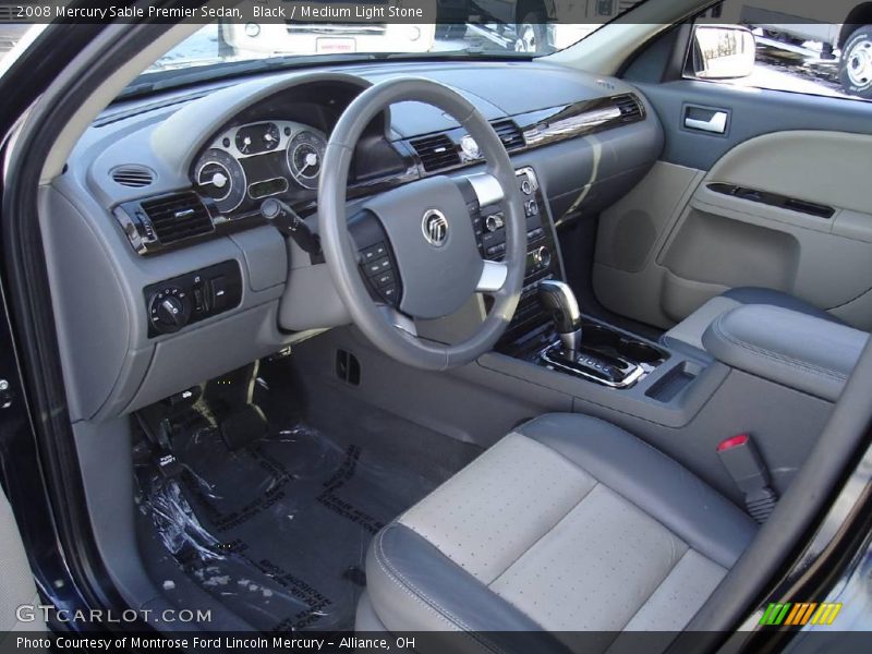 Black / Medium Light Stone 2008 Mercury Sable Premier Sedan