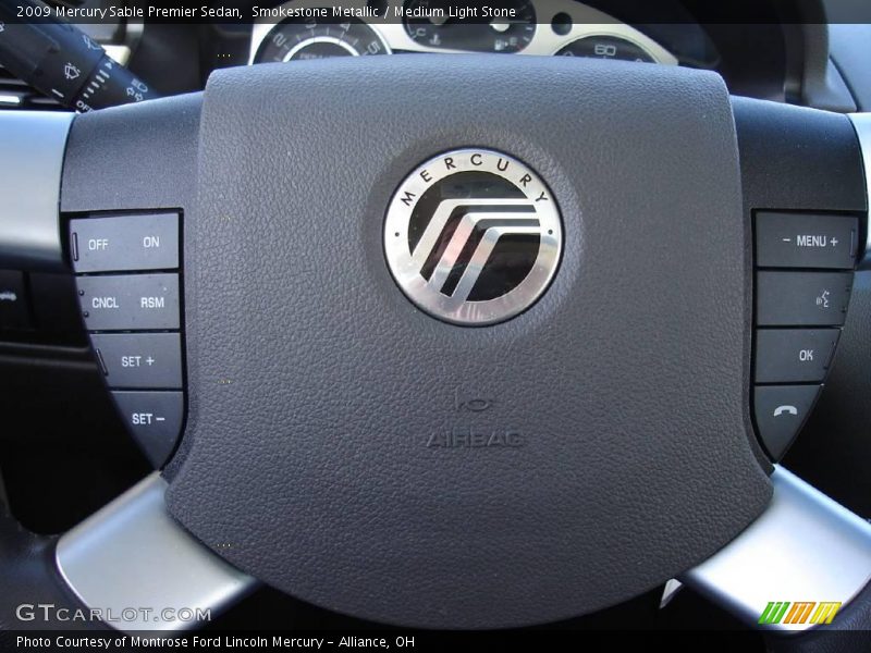 Smokestone Metallic / Medium Light Stone 2009 Mercury Sable Premier Sedan