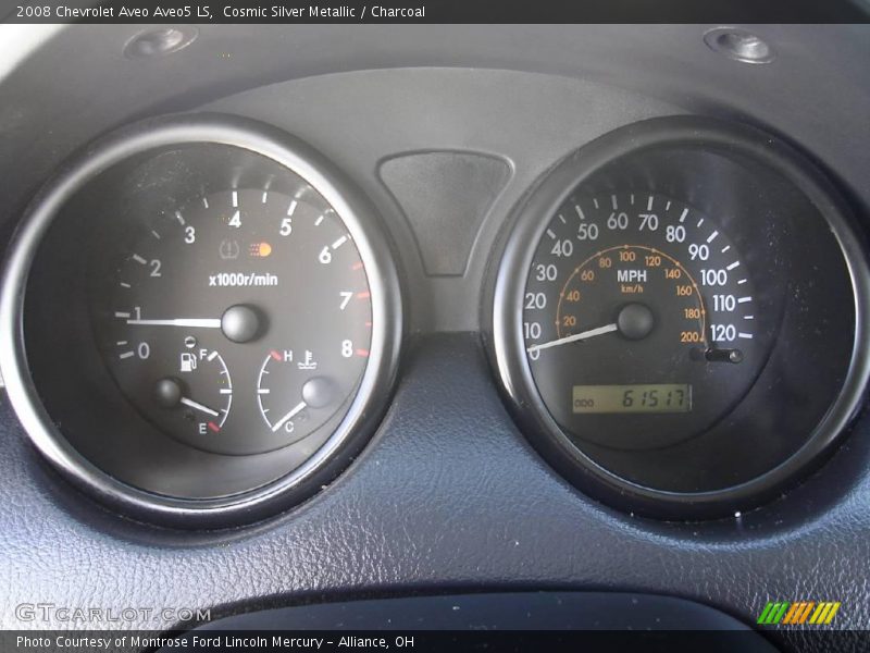 Cosmic Silver Metallic / Charcoal 2008 Chevrolet Aveo Aveo5 LS
