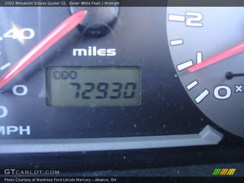Dover White Pearl / Midnight 2003 Mitsubishi Eclipse Spyder GS
