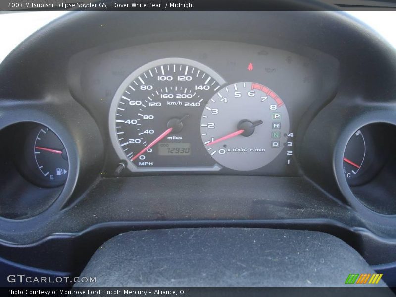 Dover White Pearl / Midnight 2003 Mitsubishi Eclipse Spyder GS
