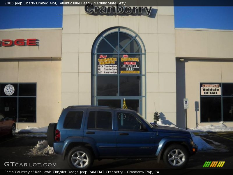 Atlantic Blue Pearl / Medium Slate Gray 2006 Jeep Liberty Limited 4x4