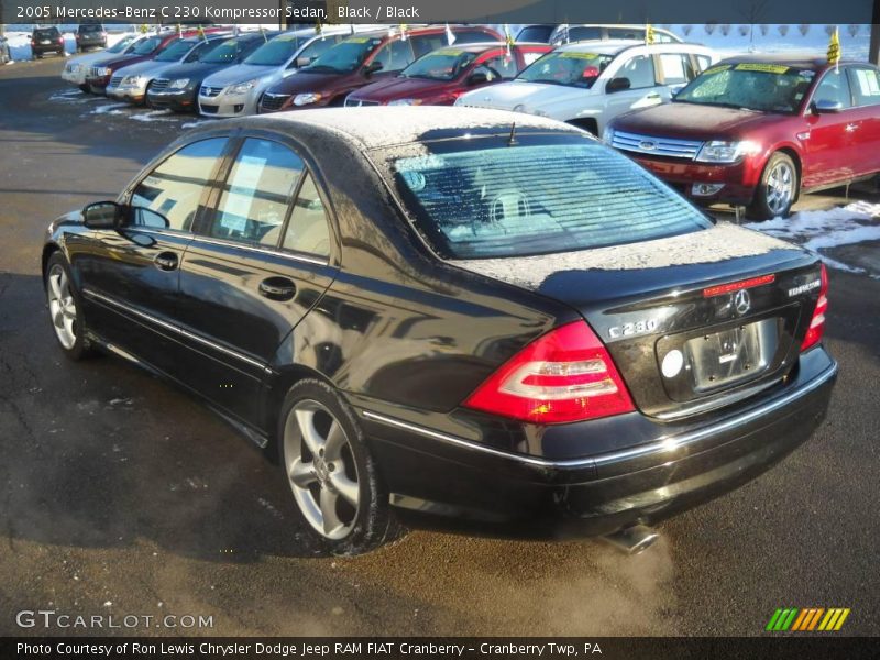 Black / Black 2005 Mercedes-Benz C 230 Kompressor Sedan