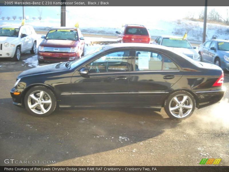 Black / Black 2005 Mercedes-Benz C 230 Kompressor Sedan