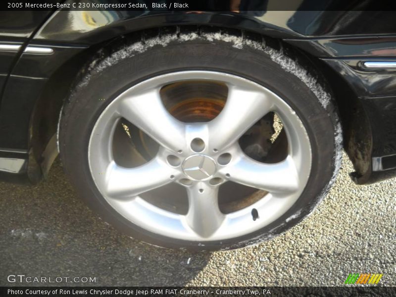 Black / Black 2005 Mercedes-Benz C 230 Kompressor Sedan