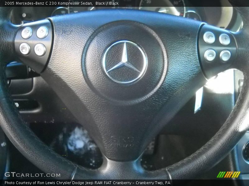 Black / Black 2005 Mercedes-Benz C 230 Kompressor Sedan