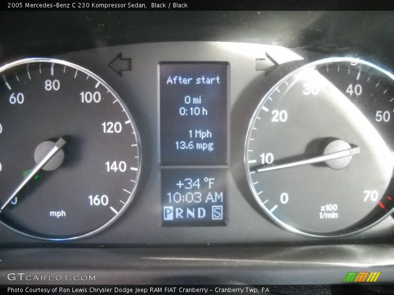 Black / Black 2005 Mercedes-Benz C 230 Kompressor Sedan