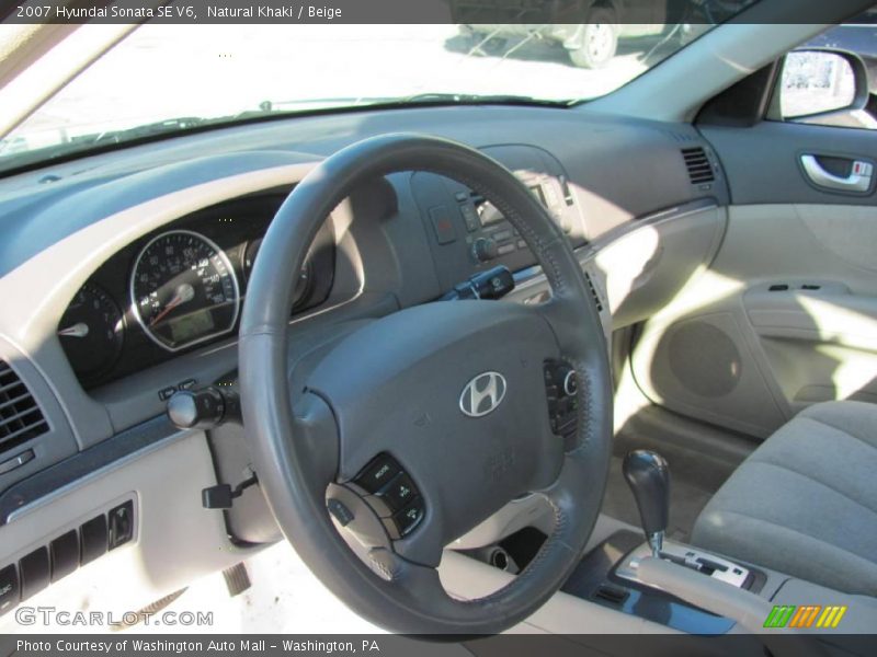 Natural Khaki / Beige 2007 Hyundai Sonata SE V6