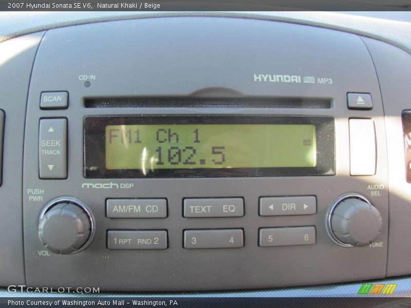 Natural Khaki / Beige 2007 Hyundai Sonata SE V6