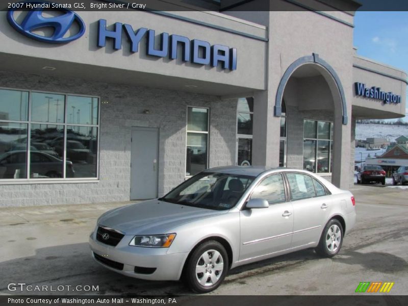 Bright Silver / Gray 2007 Hyundai Sonata GLS