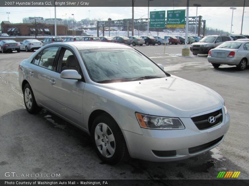 Bright Silver / Gray 2007 Hyundai Sonata GLS