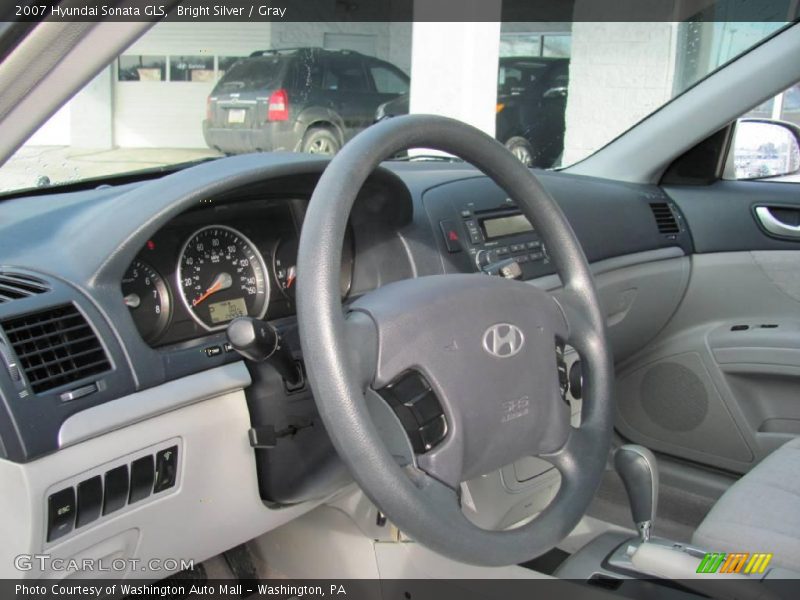 Bright Silver / Gray 2007 Hyundai Sonata GLS