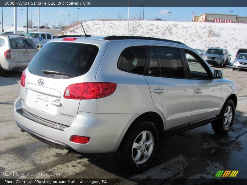 Bright Silver / Gray 2008 Hyundai Santa Fe GLS