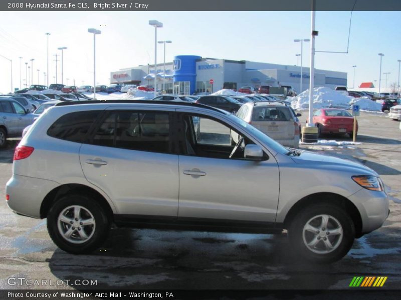 Bright Silver / Gray 2008 Hyundai Santa Fe GLS