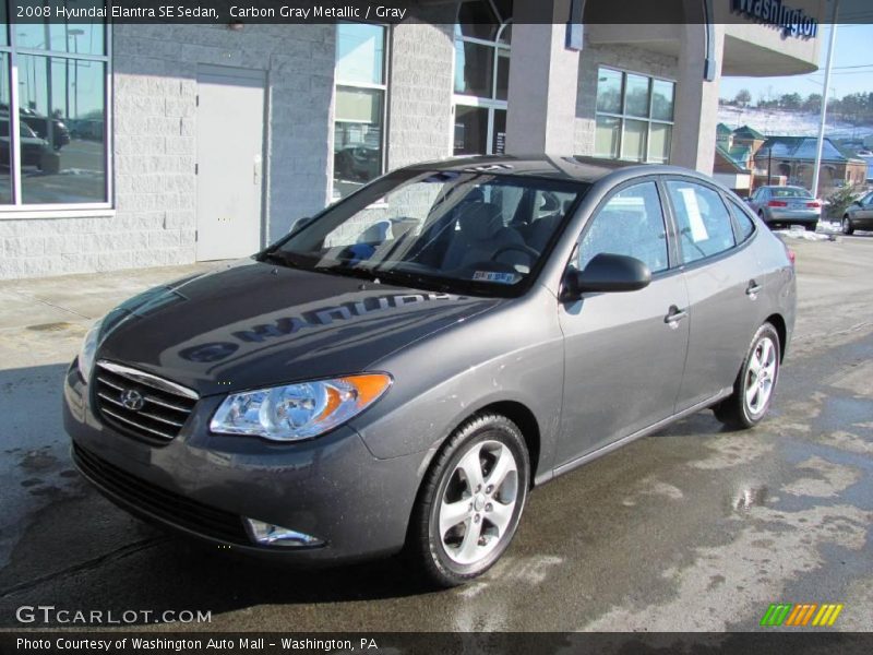 Carbon Gray Metallic / Gray 2008 Hyundai Elantra SE Sedan