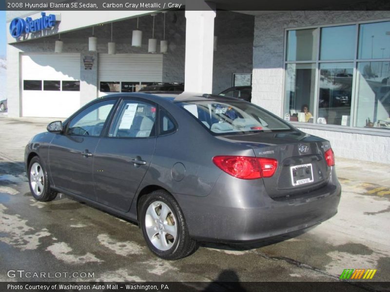 Carbon Gray Metallic / Gray 2008 Hyundai Elantra SE Sedan