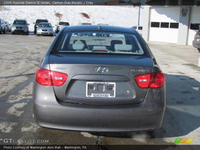 Carbon Gray Metallic / Gray 2008 Hyundai Elantra SE Sedan