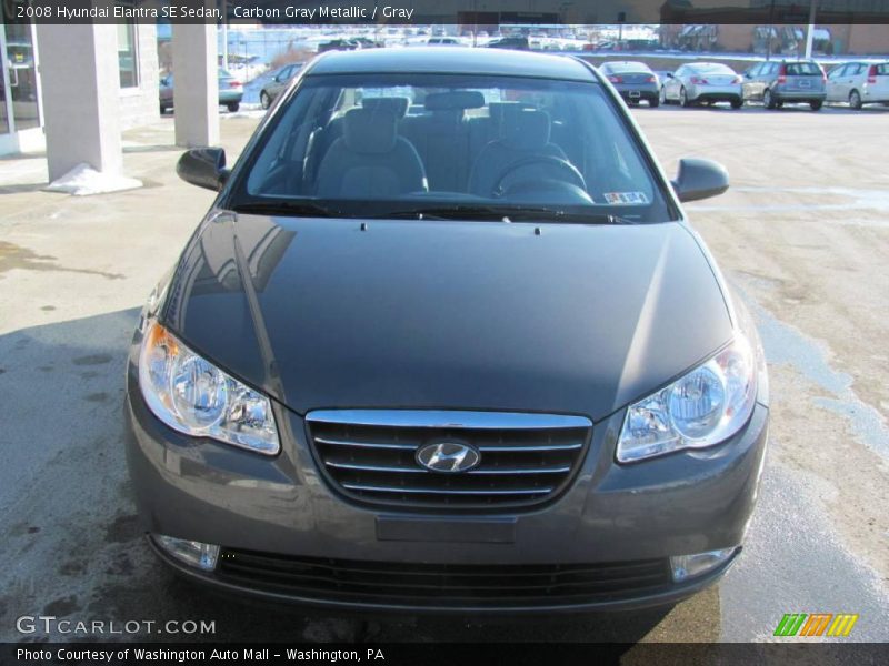 Carbon Gray Metallic / Gray 2008 Hyundai Elantra SE Sedan