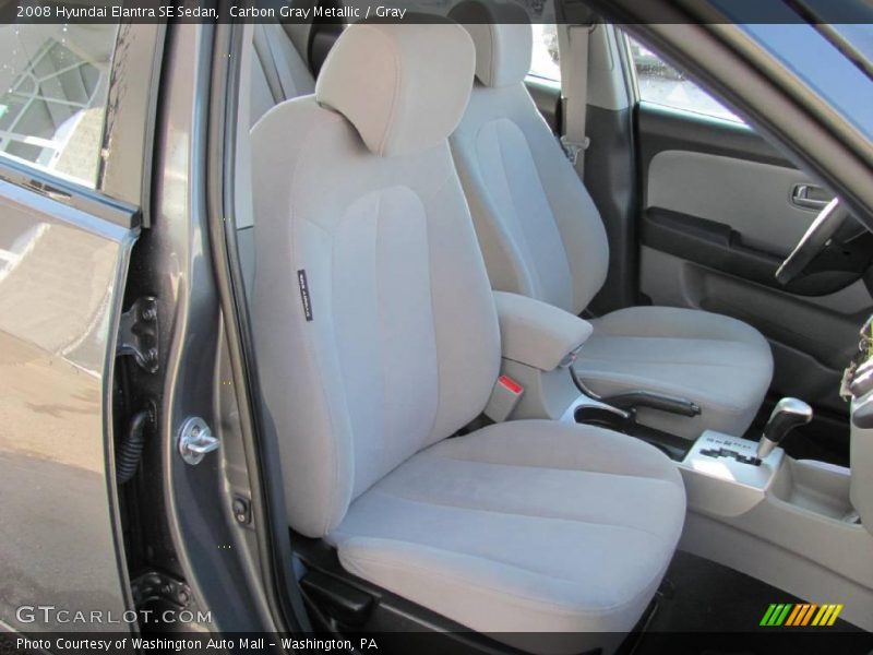 Carbon Gray Metallic / Gray 2008 Hyundai Elantra SE Sedan