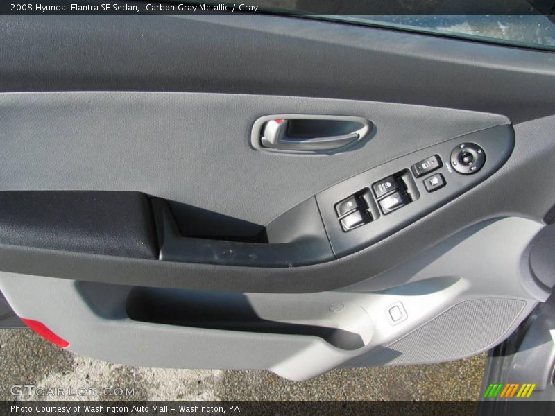 Carbon Gray Metallic / Gray 2008 Hyundai Elantra SE Sedan