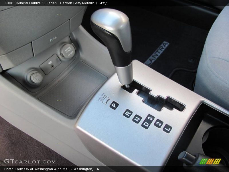Carbon Gray Metallic / Gray 2008 Hyundai Elantra SE Sedan