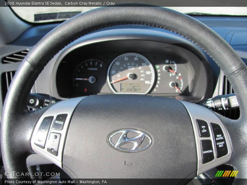 Carbon Gray Metallic / Gray 2008 Hyundai Elantra SE Sedan