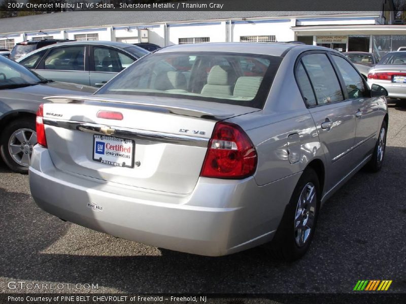 Silverstone Metallic / Titanium Gray 2007 Chevrolet Malibu LT V6 Sedan