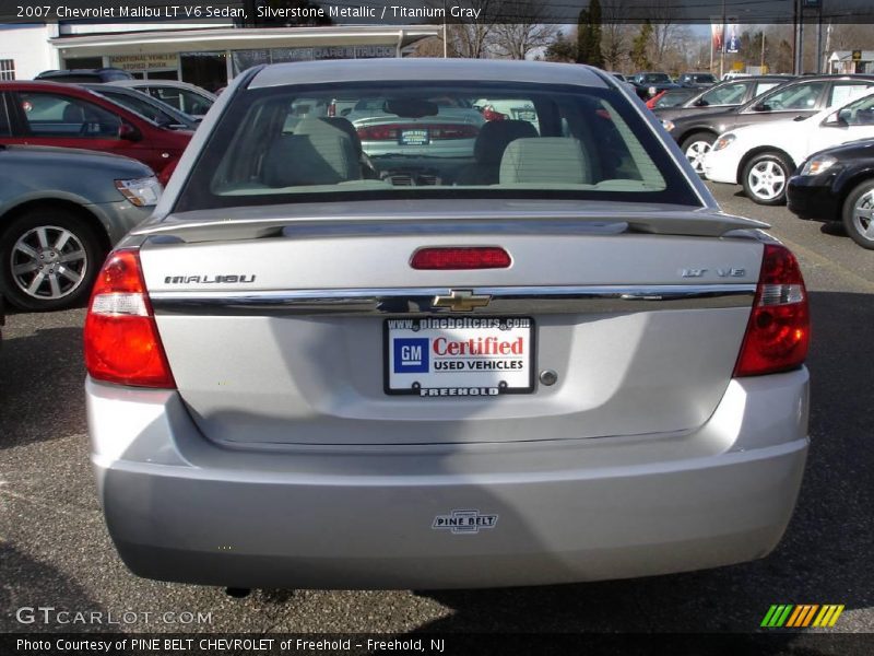 Silverstone Metallic / Titanium Gray 2007 Chevrolet Malibu LT V6 Sedan