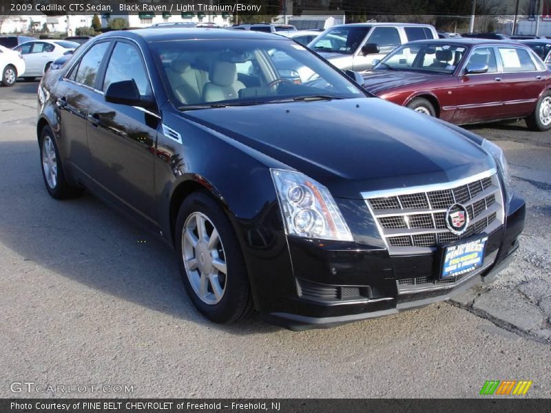 Black Raven / Light Titanium/Ebony 2009 Cadillac CTS Sedan