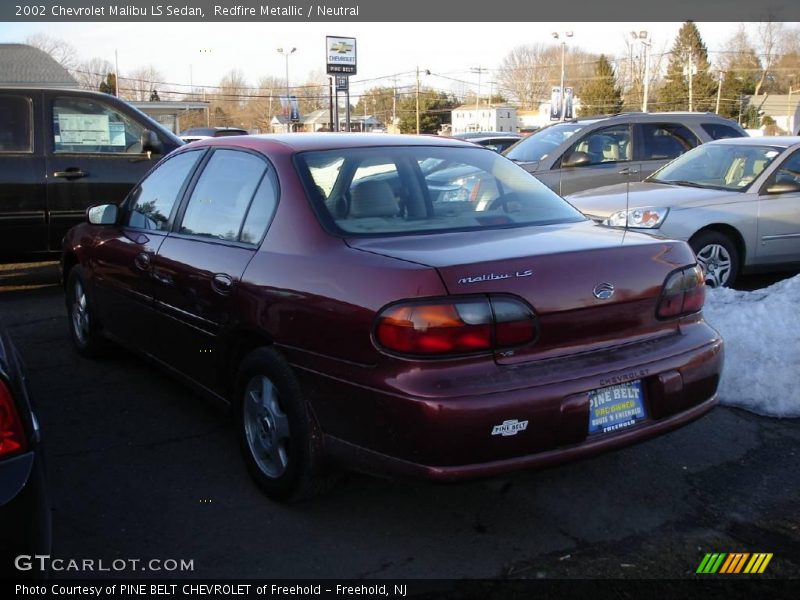 Redfire Metallic / Neutral 2002 Chevrolet Malibu LS Sedan