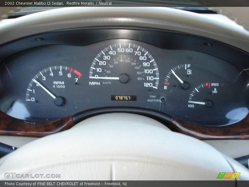 Redfire Metallic / Neutral 2002 Chevrolet Malibu LS Sedan