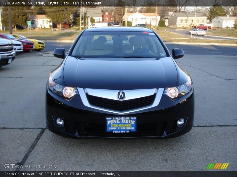 Crystal Black Pearl / Parchment 2009 Acura TSX Sedan