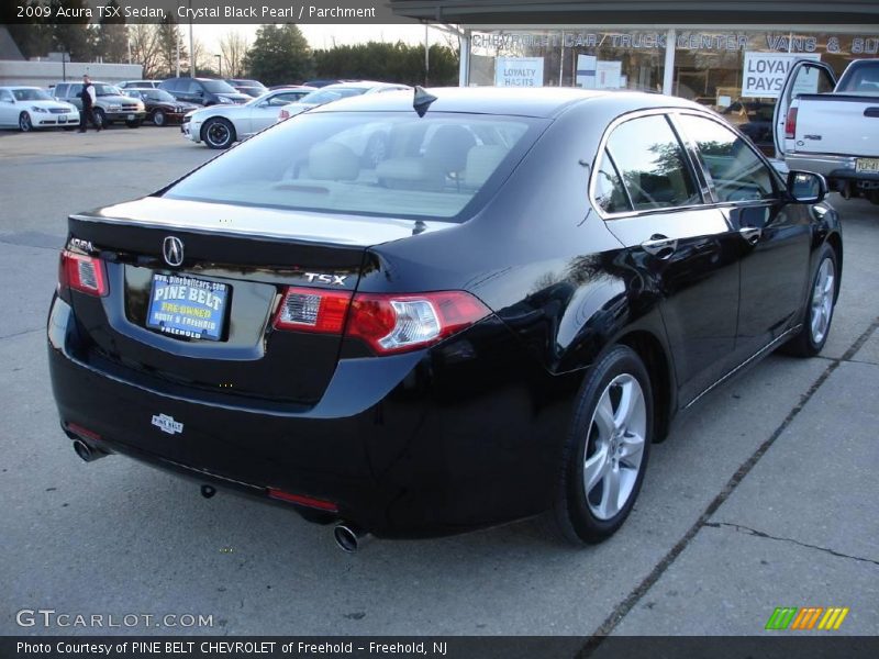 Crystal Black Pearl / Parchment 2009 Acura TSX Sedan