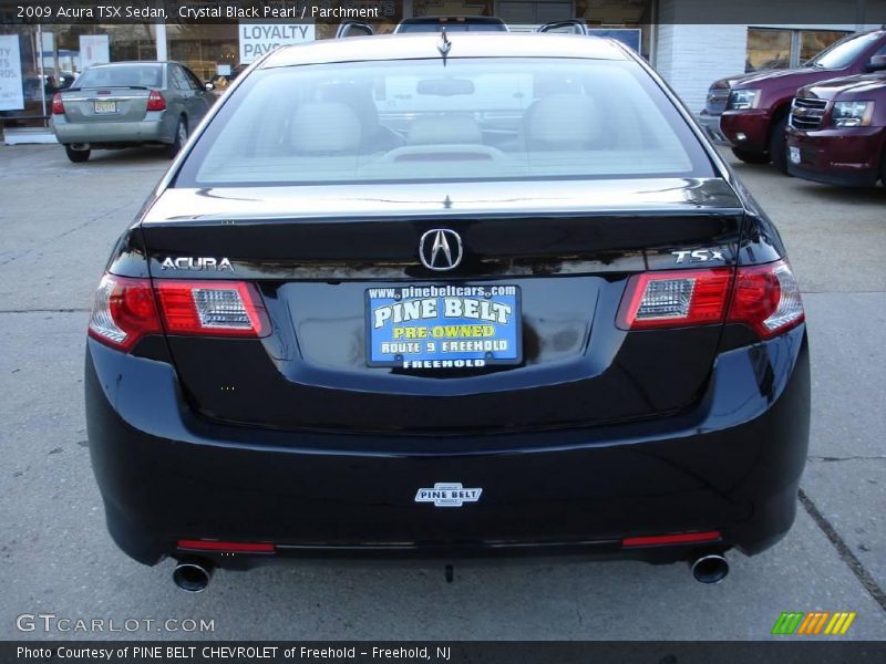 Crystal Black Pearl / Parchment 2009 Acura TSX Sedan