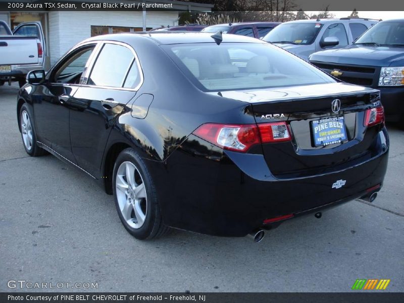 Crystal Black Pearl / Parchment 2009 Acura TSX Sedan