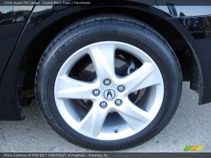 Crystal Black Pearl / Parchment 2009 Acura TSX Sedan