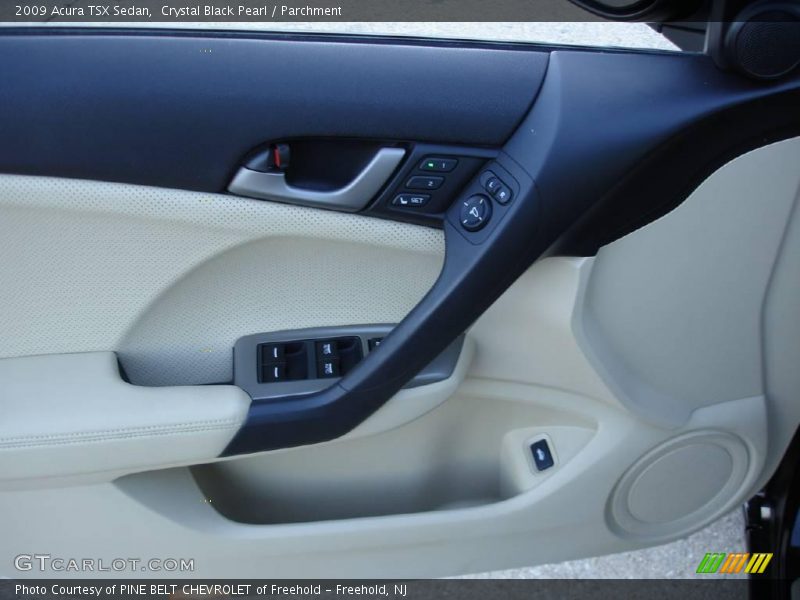 Crystal Black Pearl / Parchment 2009 Acura TSX Sedan