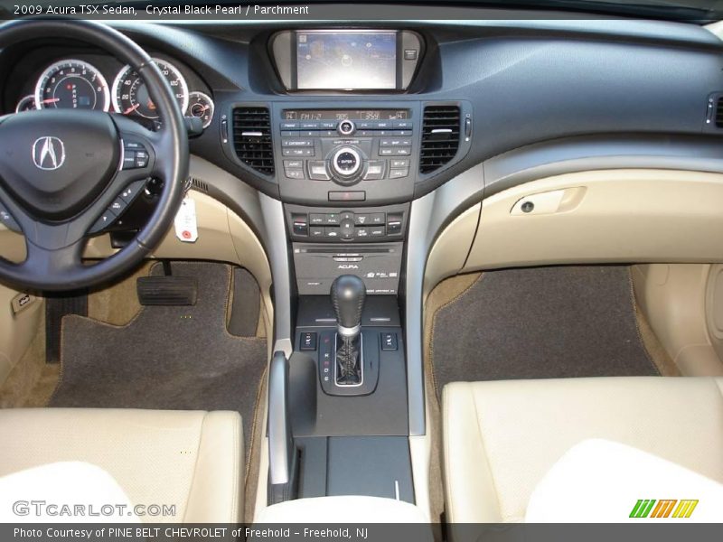 Crystal Black Pearl / Parchment 2009 Acura TSX Sedan