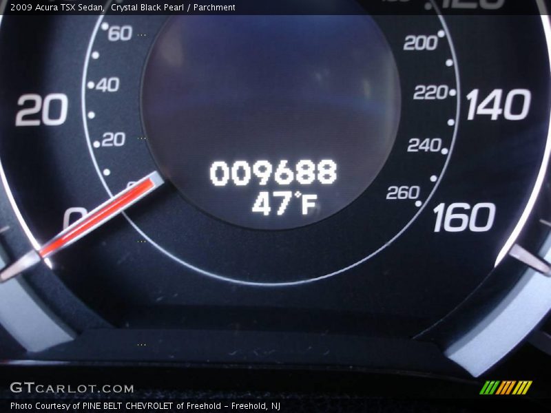 Crystal Black Pearl / Parchment 2009 Acura TSX Sedan