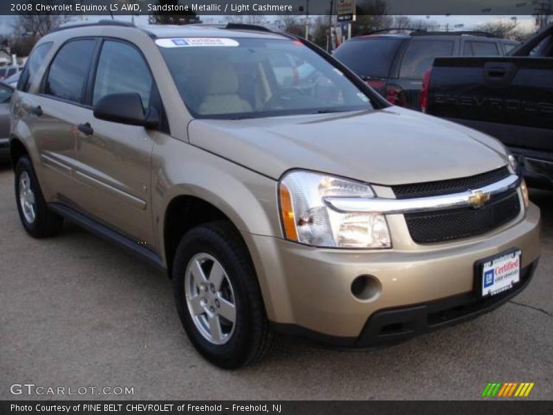 Sandstone Metallic / Light Cashmere 2008 Chevrolet Equinox LS AWD
