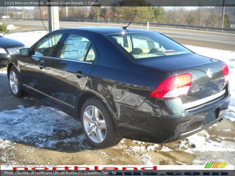 Atlantis Green Metallic / Camel 2010 Mercury Milan I4