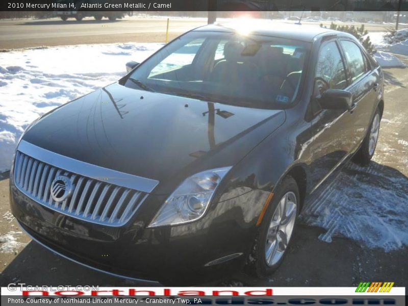Atlantis Green Metallic / Camel 2010 Mercury Milan I4