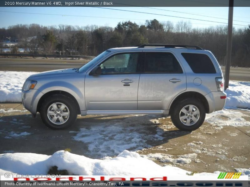 Ingot Silver Metallic / Black 2010 Mercury Mariner V6 4WD