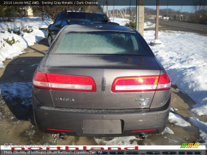 Sterling Gray Metallic / Dark Charcoal 2010 Lincoln MKZ AWD