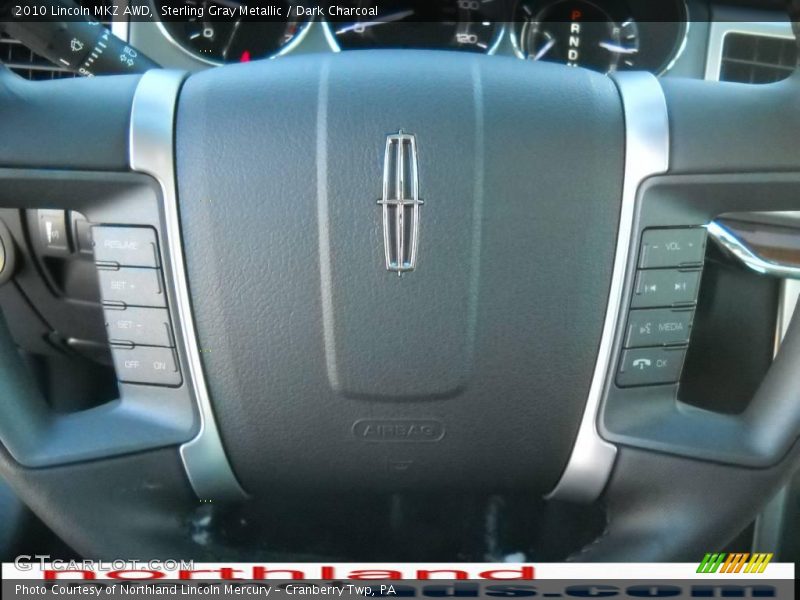 Sterling Gray Metallic / Dark Charcoal 2010 Lincoln MKZ AWD