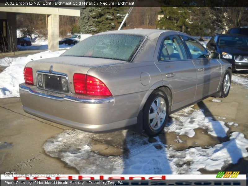 Light Parchment Gold Metallic / Medium Parchment 2002 Lincoln LS V8