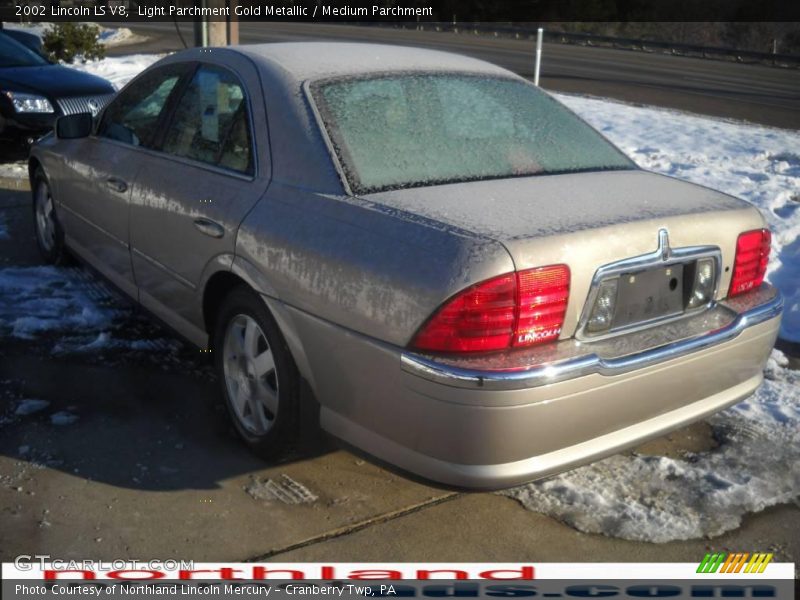 Light Parchment Gold Metallic / Medium Parchment 2002 Lincoln LS V8