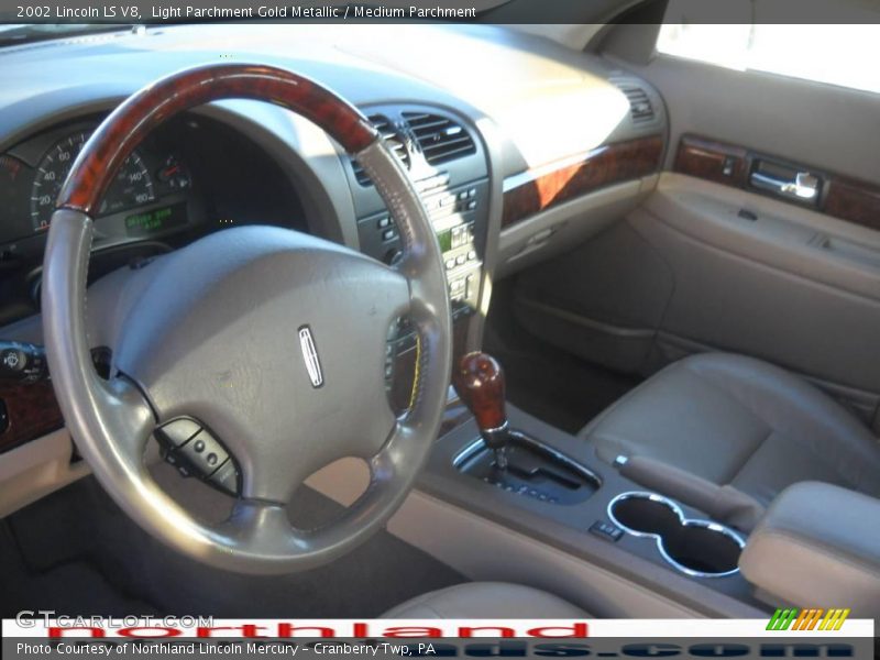 Light Parchment Gold Metallic / Medium Parchment 2002 Lincoln LS V8