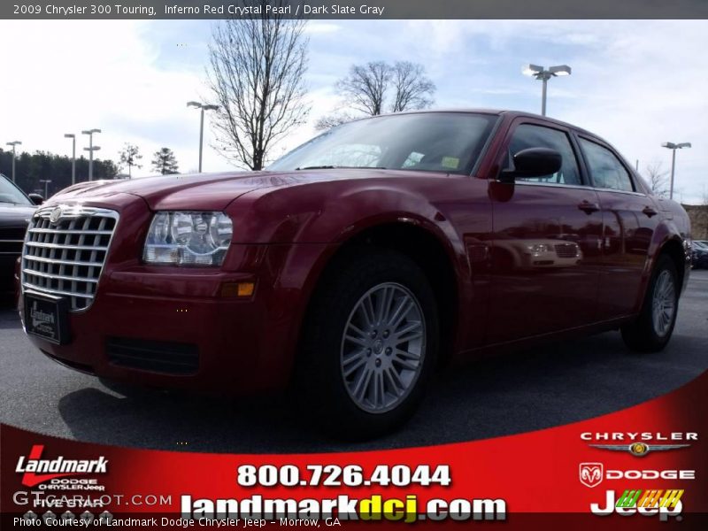 Inferno Red Crystal Pearl / Dark Slate Gray 2009 Chrysler 300 Touring